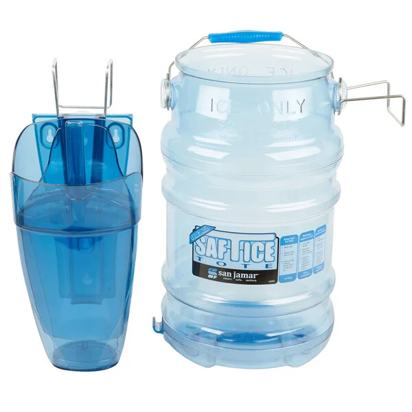 San Jamar SI8500 6 Gallon Polycarbonate Saf-T-Ice Ice Tote System San Jamar SI8500 6 Gallon Polycarbonate Saf-T-Ice Ice Tote System
