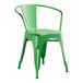 Lancaster Table & Seating Alloy Distressed Jade Green Outdoor Arm Chair Lancaster Table & Seating Alloy Distressed Jade Green Outdoor Arm Chair