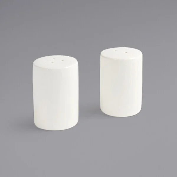 Front of the House Catalyst 3 oz. European White Porcelain Salt and Pepper Shaker Set - 12/Case Front of the House Catalyst 3 oz. European White Porcelain Salt and Pepper Shaker Set - 12/Case
