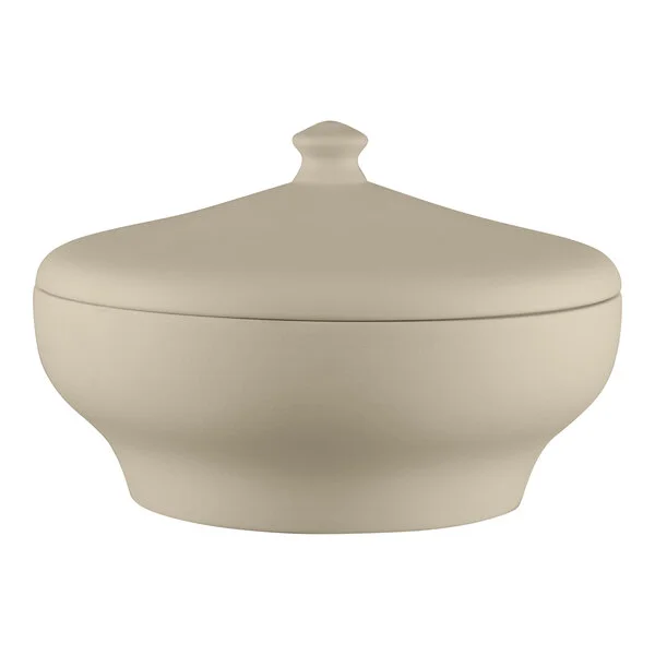 RAK Porcelain Baantna Argila Epura 116.6 oz. Gray Porcelain Soup Tureen and Lid