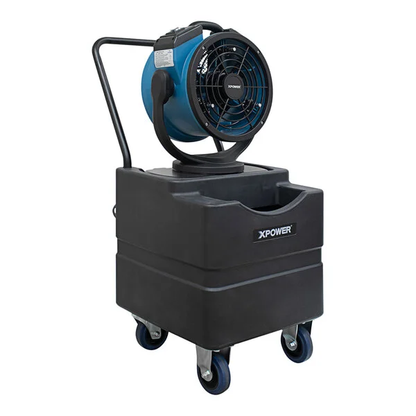 XPOWER Portable 3-Speed Indoor / Outdoor Cooling Misting Fan / Air Circulator with Water Pump and Mobile Water Reservoir Tank - 1000CFM; 115V - FM-68WK XPOWER Portable 3-Speed Indoor / Outdoor Cooling Misting Fan / Air Circulator with Water Pump and Mobile Water Reservoir Tank - 1000CFM; 115V - FM-68WK