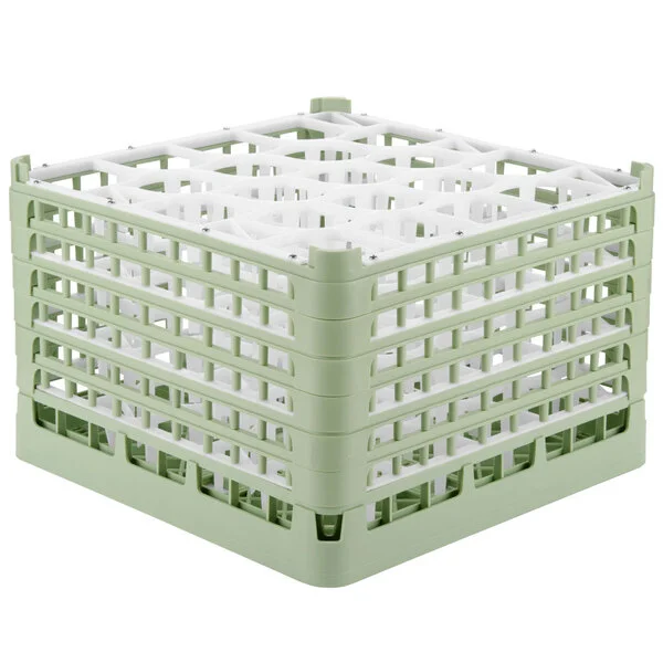 Vollrath 52757 Signature Lemon Drop Full-Size Light Green 20-Compartment 11 3/8
