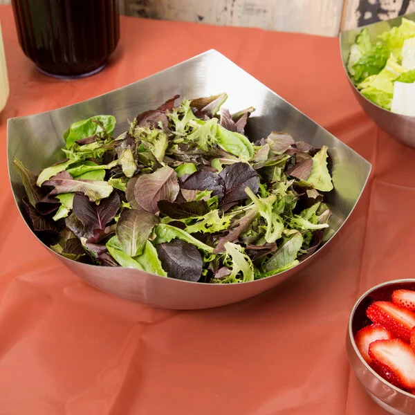 American Metalcraft SB7 126 oz. Satin Stainless Steel Serving Bowl American Metalcraft SB7 126 oz. Satin Stainless Steel Serving Bowl