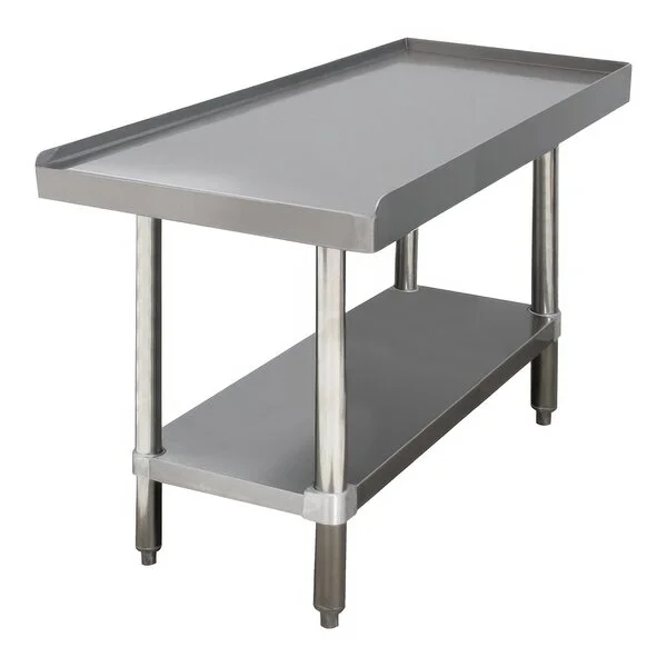 Advance Tabco EG-LG-3015 Stainless Steel Equipment Stand with Galvanized Legs and Adjustable Undershelf - 30