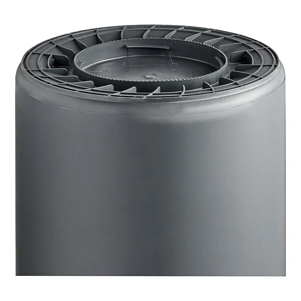 Advantage Supplies 44 Gallon Gray Round Commercial Trash Can