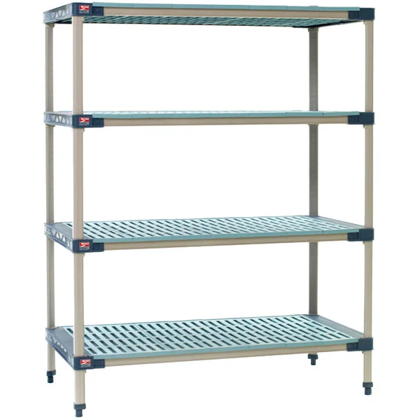 Metro X366G4 MetroMax 4 Grid 4-Shelf Stationary Shelving Unit - 18