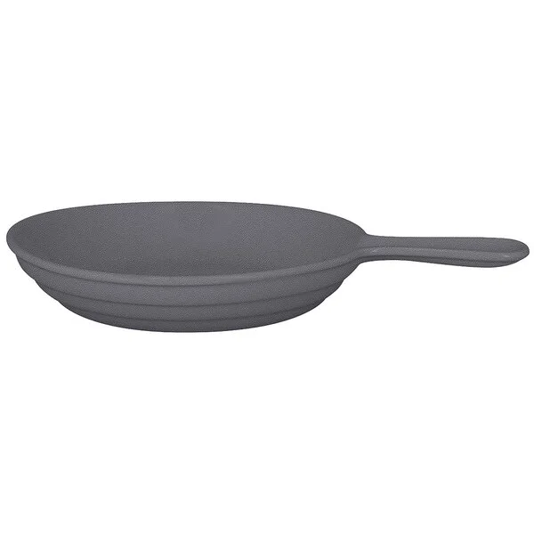 RAK Porcelain Chef's Fusion 11 oz. Stone Gray Porcelain Frying Pan - 6/Case