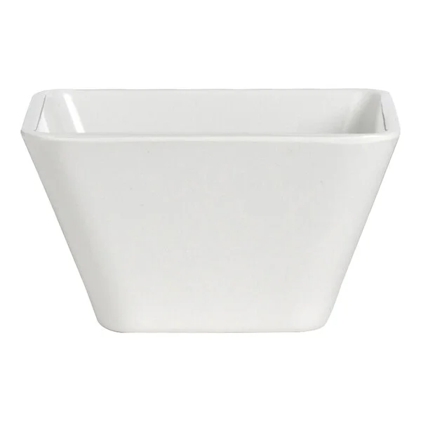 Delfin Quadro from Steelite International 18.5 oz. Square White Melamine Bowl - 24/Case Delfin Quadro from Steelite International 18.5 oz. Square White Melamine Bowl - 24/Case