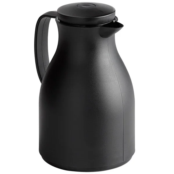 Acopa Pastels 34 oz. Black Thermal Carafe / Server Acopa Pastels 34 oz. Black Thermal Carafe / Server