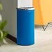Lancaster Table & Seating 8 Gallon Blue Powder-Coated Metal Half Round Decorative Trash Can with Mixed Recycle Lid Lancaster Table & Seating 8 Gallon Blue Powder-Coated Metal Half Round Decorative Trash Can with Mixed Recycle Lid