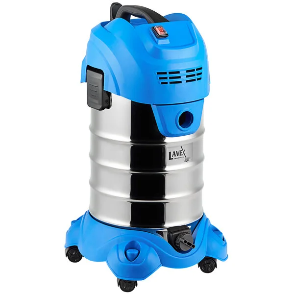 Lavex 8 Gallon Stainless Steel Commercial Wet / Dry Vacuum with Toolkit - 100-120V, 1200W Lavex 8 Gallon Stainless Steel Commercial Wet / Dry Vacuum with Toolkit - 100-120V, 1200W