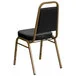 Flash Furniture FD-BHF-1-ALLGOLD-BK-GG Hercules Black Vinyl Trapezoidal Back Stackable Banquet Chair with Gold Frame Flash Furniture FD-BHF-1-ALLGOLD-BK-GG Hercules Black Vinyl Trapezoidal Back Stackable Banquet Chair with Gold Frame