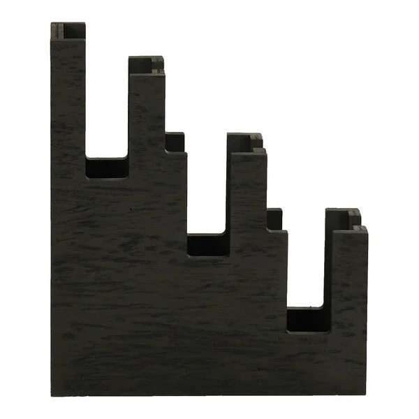 Cal-Mil Brooklyn Black Wood 3-Tier Cup / Lid Organizer 23434-13 Cal-Mil Brooklyn Black Wood 3-Tier Cup / Lid Organizer 23434-13