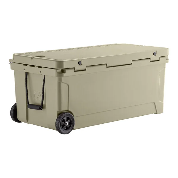 CaterGator CG170TANW Tan 170 Qt. Mobile Rotomolded Outdoor Cooler / Ice Chest CaterGator CG170TANW Tan 170 Qt. Mobile Rotomolded Outdoor Cooler / Ice Chest