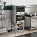 Cooking Performance Group COH-T3-A Double Stacked Electric Thermostatic 3 Tray Half Size Convection Oven with Moisture Injection and Stand - 120V Cooking Performance Group COH-T3-A Double Stacked Electric Thermostatic 3 Tray Half Size Convection Oven with Moisture Injection and Stand - 120V