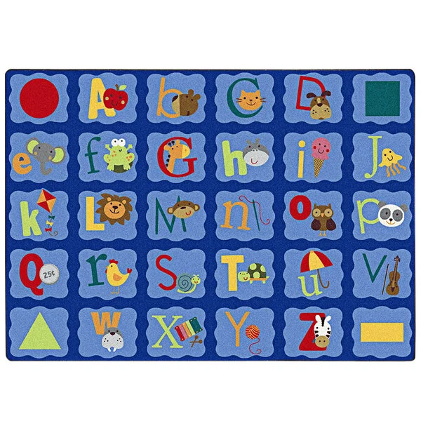 Joy Carpets Kid Essentials Alphabet Blues 10' 9