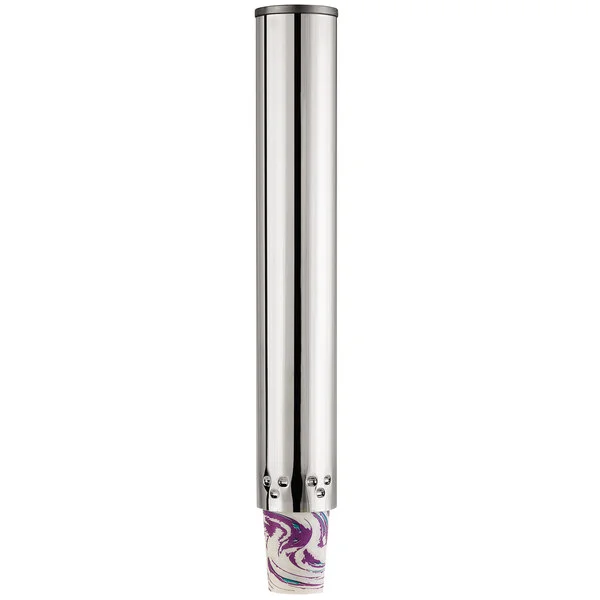 Modular 1003700 Pull-Type Stainless Steel Wall Mount Cup Dispenser for Small / Medium Cups