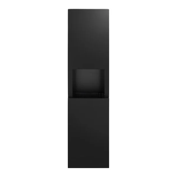 Bobrick Fino B-9944_MBLK 8.5 Gallon Surface-Mounted Paper Towel Dispenser / Waste Receptacle with Matte Black Finish Bobrick Fino B-9944_MBLK 8.5 Gallon Surface-Mounted Paper Towel Dispenser / Waste Receptacle with Matte Black Finish