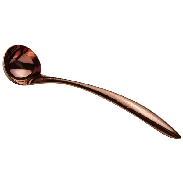 Bon Chef 9462HFRG 1 oz. Rose Gold Hammered Stainless Steel Serving Ladle with Hollow Cool Handle Bon Chef 9462HFRG 1 oz. Rose Gold Hammered Stainless Steel Serving Ladle with Hollow Cool Handle