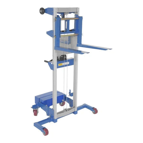 Vestil 500 lb. Hand Winch Counterbalance Fork Lift Truck with 22 7/16