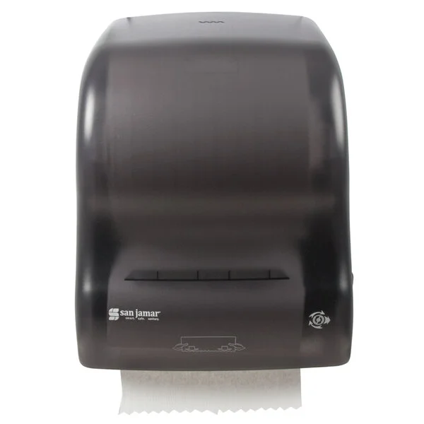San Jamar T7400TBK Simplicity Essence Classic Black Pearl Mechanical Hands Free Paper Towel Dispenser San Jamar T7400TBK Simplicity Essence Classic Black Pearl Mechanical Hands Free Paper Towel Dispenser