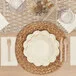 Sophistiplate Cream Scalloped Edge Paper Cocktail Napkin - 240/Case Sophistiplate Cream Scalloped Edge Paper Cocktail Napkin - 240/Case