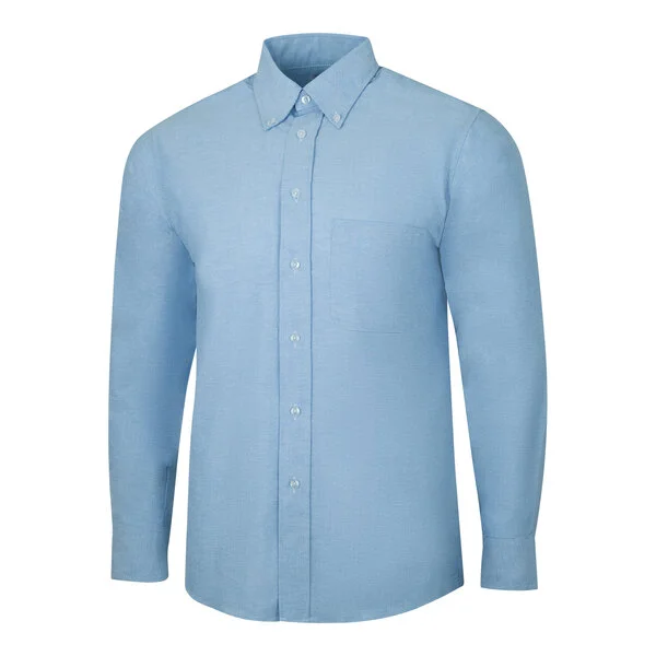 National Patrol by Henry Segal Men's Customizable Blue Long Sleeve Oxford Shirt - M