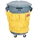 Rubbermaid® BRUTE 32 Gallon Gray Round Trash Can, Lid, Caddy Bag, and Dolly Kit Rubbermaid® BRUTE 32 Gallon Gray Round Trash Can, Lid, Caddy Bag, and Dolly Kit