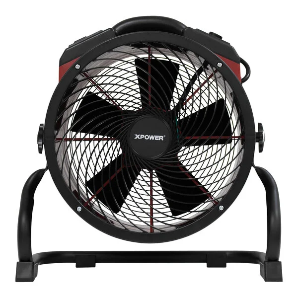 XPOWER X-39AR-Red Variable Speed Industrial Axial Fan with Sealed Motor and GFCI Power Outlets - 1/4 hp XPOWER X-39AR-Red Variable Speed Industrial Axial Fan with Sealed Motor and GFCI Power Outlets - 1/4 hp