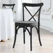 Lancaster Table & Seating Vineyard Smokey Black Wood Cross Back Chair with 2 Lancaster Table & Seating Vineyard Smokey Black Wood Cross Back Chair with 2
