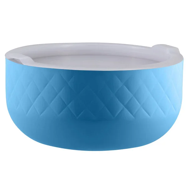 Bon Chef Diamond Collection Cold Wave 3.4 Qt. Caribbean Blue Triple Wall Bowl with Cover Bon Chef Diamond Collection Cold Wave 3.4 Qt. Caribbean Blue Triple Wall Bowl with Cover