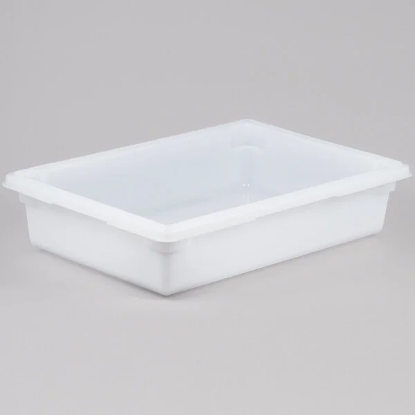Rubbermaid® FG350800WHT White Polyethylene Food Storage Box - 26 Rubbermaid® FG350800WHT White Polyethylene Food Storage Box - 26