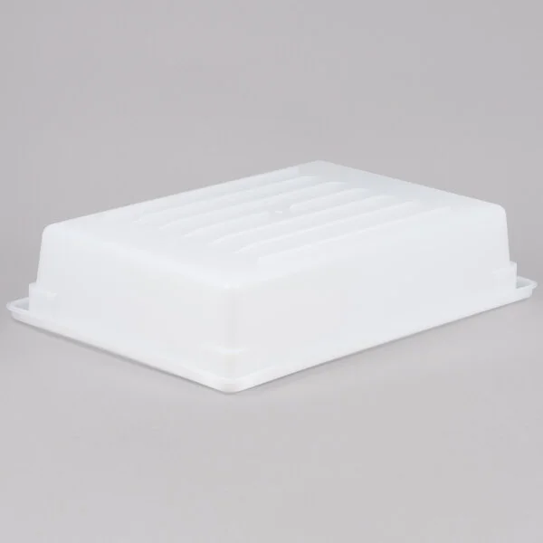 Rubbermaid® FG350800WHT White Polyethylene Food Storage Box - 26 Rubbermaid® FG350800WHT White Polyethylene Food Storage Box - 26