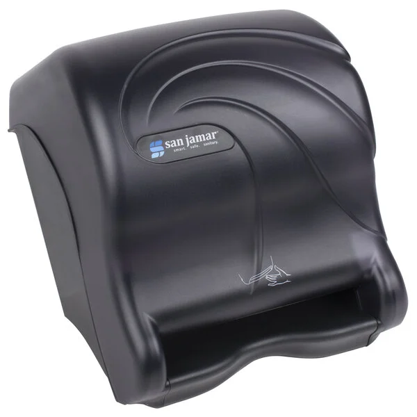 San Jamar T8490TBK Smart Essence Oceans Hands Free Paper Towel Dispenser - Black Pearl San Jamar T8490TBK Smart Essence Oceans Hands Free Paper Towel Dispenser - Black Pearl