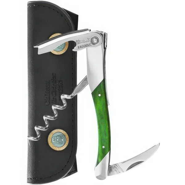 Chateau Laguiole Grand Cru Green Stamina Wood Waiter's Corkscrew 3233