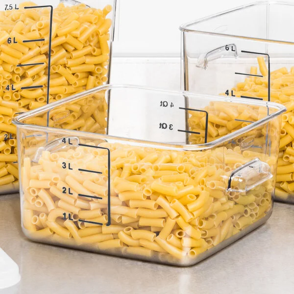 Rubbermaid® 4 Qt. Clear Square Polycarbonate Food Storage Container