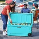 CaterGator CG100BLW Sky Blue 110 Qt. Mobile Rotomolded Outdoor Cooler / Ice Chest CaterGator CG100BLW Sky Blue 110 Qt. Mobile Rotomolded Outdoor Cooler / Ice Chest