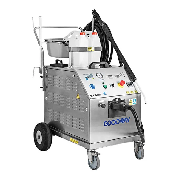 Goodway GVC-18000-230V Heavy Duty Dry Steam Cleaner with Twin Boilers - 10.4 Gallon, 230V