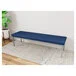 Lesro Lenox Steel Patriot Plus Imperial Blue Vinyl 3-Seat Bench Lesro Lenox Steel Patriot Plus Imperial Blue Vinyl 3-Seat Bench