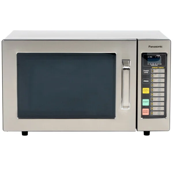 Panasonic NE-1064F Stainless Steel Commercial Microwave Oven - 120V, 1000W