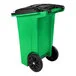 Toter ONA24-10456 Organics 24 Gallon Lime Green Rectangular Rotational Molded Rollout Cart with Lid Toter ONA24-10456 Organics 24 Gallon Lime Green Rectangular Rotational Molded Rollout Cart with Lid