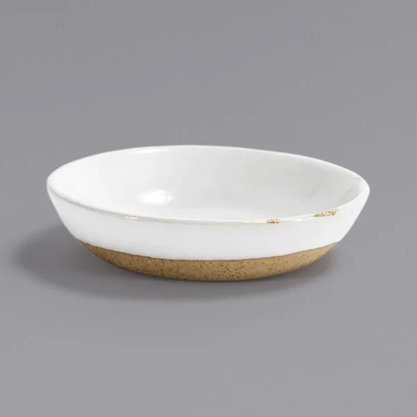 Front of the House Artefact 3.5 oz. Superwhite Round Porcelain Ramekin - 12/Case