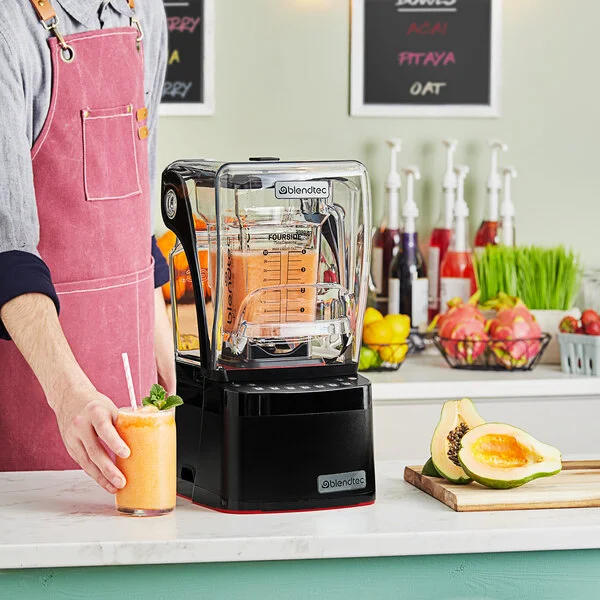 Blendtec S885C2901-B1GB1D Stealth 885 3.8 hp Blender with Sound Enclosure and (2) 90 oz. WildSide+ Jars - 120V