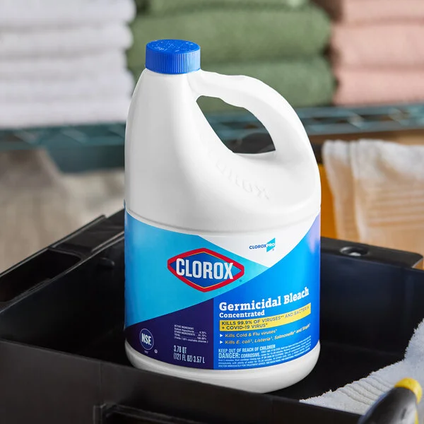CloroxPro Clorox CLO30966CT 121 oz. Concentrated Germicidal Bleach - 3/Case CloroxPro Clorox CLO30966CT 121 oz. Concentrated Germicidal Bleach - 3/Case