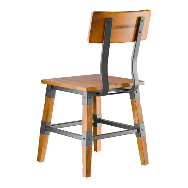 Lancaster Table & Seating Industrial Chair with Honey Maple Finish Lancaster Table & Seating Industrial Chair with Honey Maple Finish