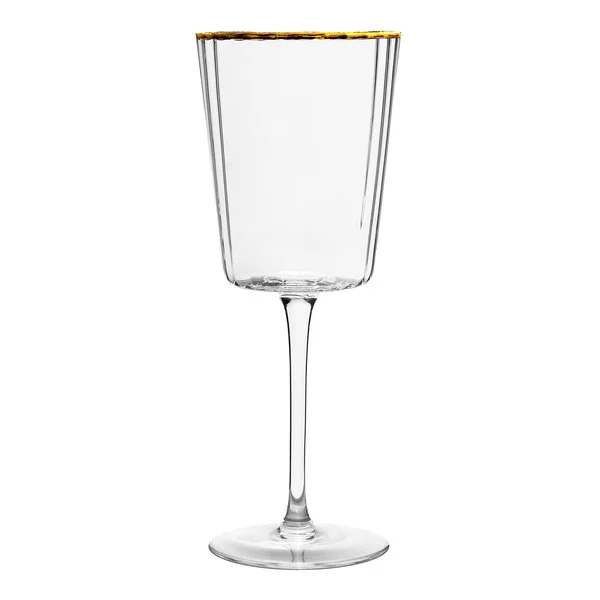 10 Strawberry Street Grace 11 oz. Gold Rimmed White Wine Glass - 24/Case