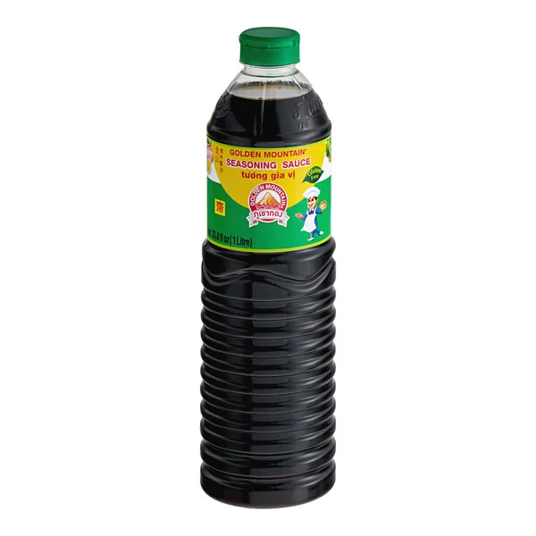 Golden Mountain Green Cap Seasoning Sauce 33.8 oz. - 12/Case Golden Mountain Green Cap Seasoning Sauce 33.8 oz. - 12/Case