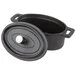 American Metalcraft CIPOV6040 18 oz. Pre- Seasoned Mini Cast Iron Oval Dutch Oven American Metalcraft CIPOV6040 18 oz. Pre- Seasoned Mini Cast Iron Oval Dutch Oven