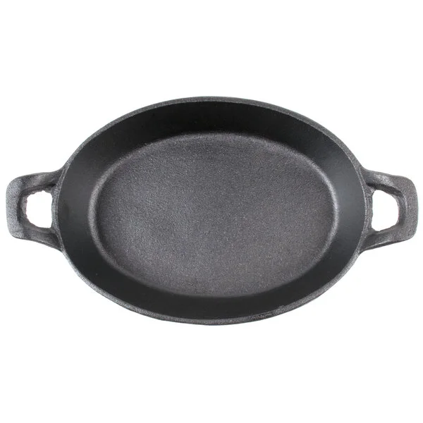 American Metalcraft CIPOV9567 36 oz. Pre-Seasoned Mini Cast Iron Oval Casserole Dish American Metalcraft CIPOV9567 36 oz. Pre-Seasoned Mini Cast Iron Oval Casserole Dish