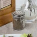 TableCraft H15S&P 1.5 oz. Resealable Salt and Pepper Shaker Glass Jar with Stainless Steel Clip-Top Lid TableCraft H15S&P 1.5 oz. Resealable Salt and Pepper Shaker Glass Jar with Stainless Steel Clip-Top Lid
